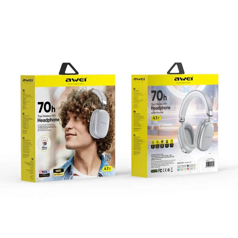 Awei AT7 Stereo Wireless Bluetooth Headphone