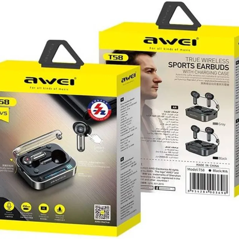 Awei T58 ANC True Wireless Earbuds