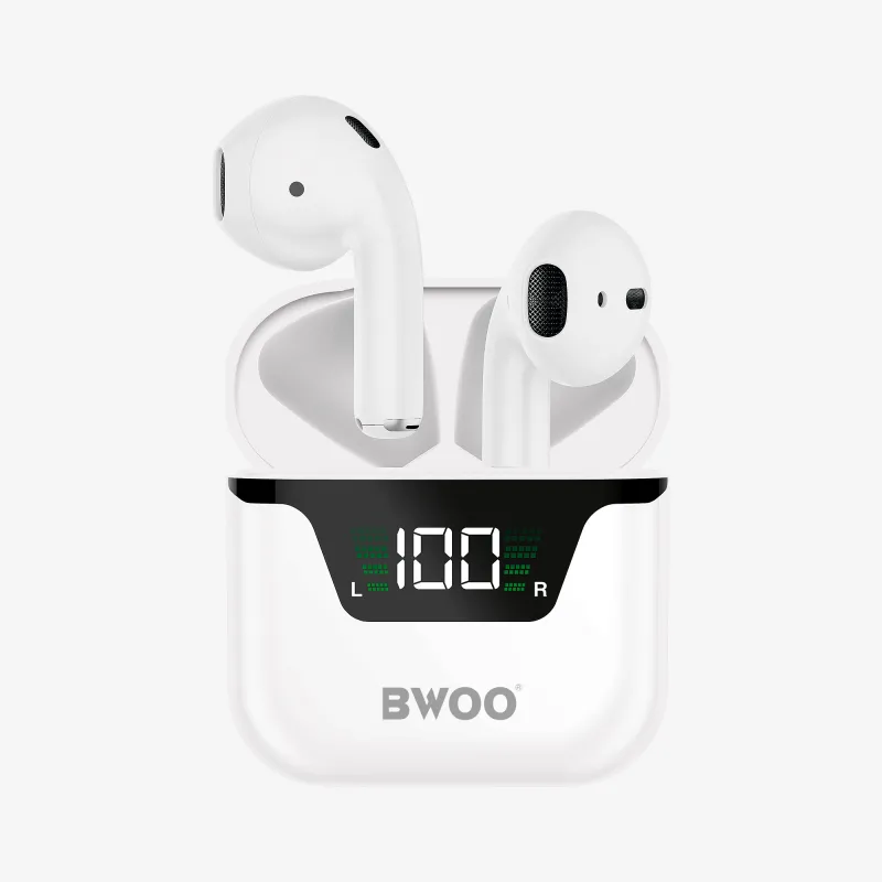 BWOO BO-BW50 Half-in-ear Wireless Earbuds BWOO BO-BW50 Half-in-ear Wireless Earbuds