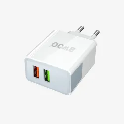 BWOO BO-CDA132 Dual USB-A QC3.0 30W Fast Charging Wall Charger