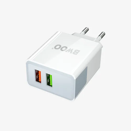 BWOO BO-CDA132 Dual USB-A QC3.0 30W Fast Charging Wall Charger