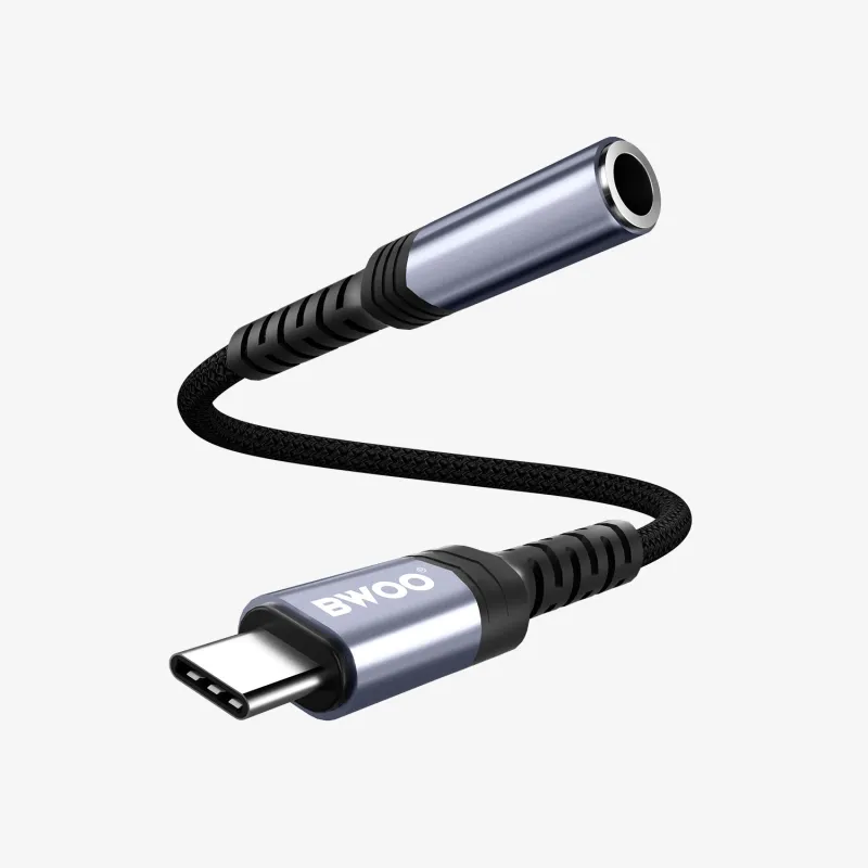 BWOO BO-BZ47 Type-C Male To 3.5mm Female Converter BWOO BO-BZ47 Type-C Male To 3.5mm Female Converter