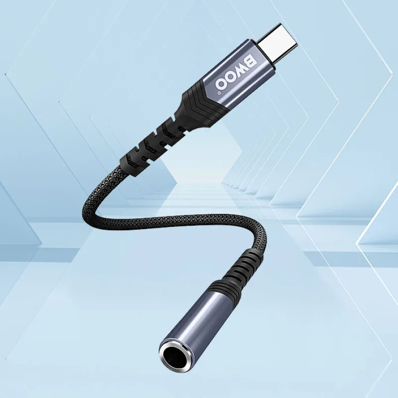 BWOO BO-BZ47 Type-C Male To 3.5mm Female Converter BWOO BO-BZ47 Type-C Male To 3.5mm Female Converter