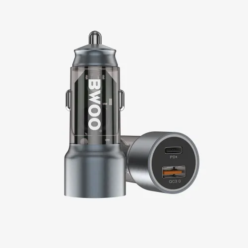 BWOO CC95 45W USB-C 2 Ports Transparent Car charger 