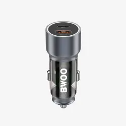 BWOO CC95 45W USB-C 2 Ports Transparent Car charger 