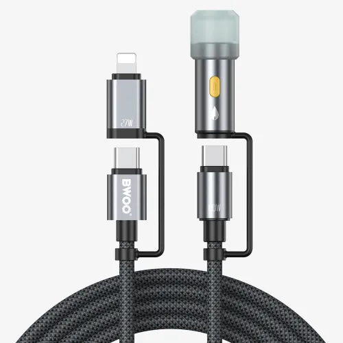 BWOO BO-X307 USB-C 4-in-1 Multi Charging Cable 