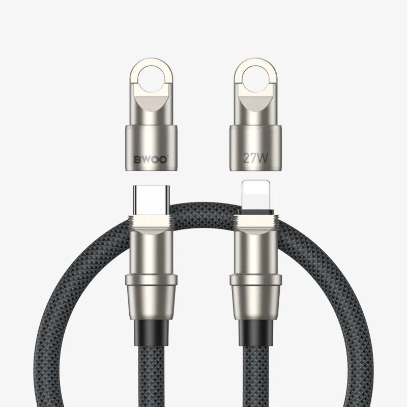 BWOO BO-X309 Phone Lanyard Built-in USB-C to Lightning Charging Cable