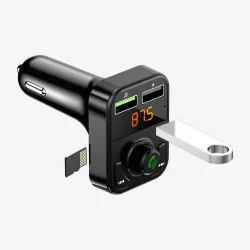 BWOO BO-CC102 USB-A Dual Ports Car Charger With FM Transmitter