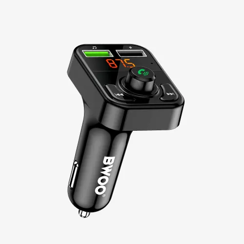 BWOO BO-CC102 USB-A Dual Ports Car Charger With FM Transmitter