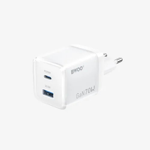BWOO BO-CDA224 70W USB-C Dual ports GaN Charger