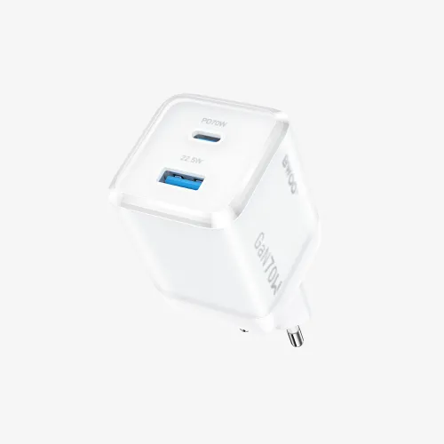 BWOO BO-CDA224 70W USB-C Dual ports GaN Charger