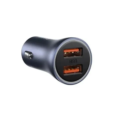 Baseus TZCCJD-B0G 40W Dual USB Port Mini Car Charger