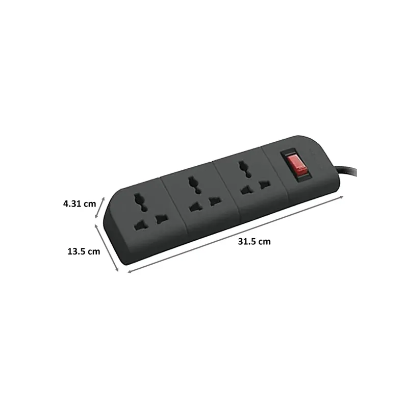Belkin Economy Series 3-Socket Surge Protector 1.5 Meter Power Strip (F9E300ZB)