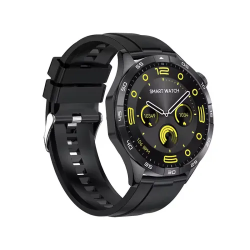 Blisbond Edge AMOLED Display Bluetooth Calling Smart Watch Black