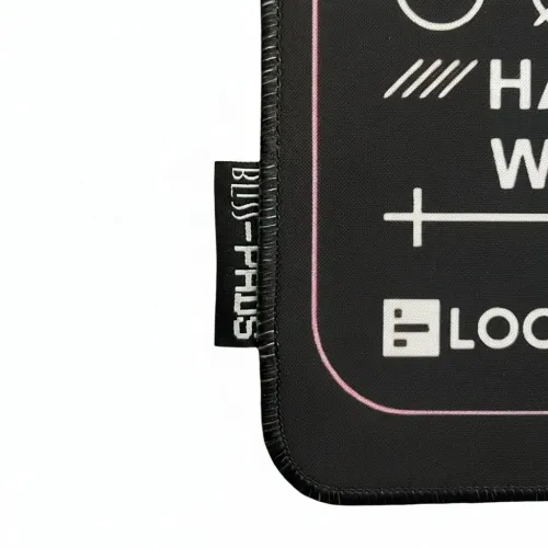 Blisspads BP03 Print Stream Black Gaming Mouse Pad