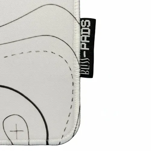 Blisspads BP06 Topography White Gaming Mouse Pad