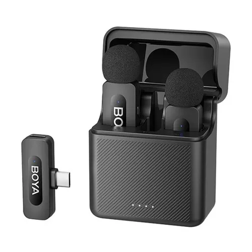BOYA BY-V30 2.4 GHz Dual-Channel Wireless Microphone System