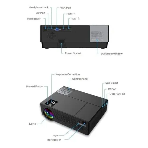 Cheerlux CL770 4000 Lumens Android Full HD Multimedia Projector