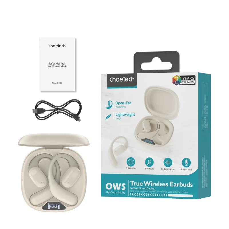 Choetech BH-T25 TWS Wireless Earbuds With LED Display