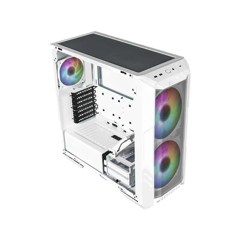 Cooler Master HAF 500 Mid Tower RGB Gaming Case White