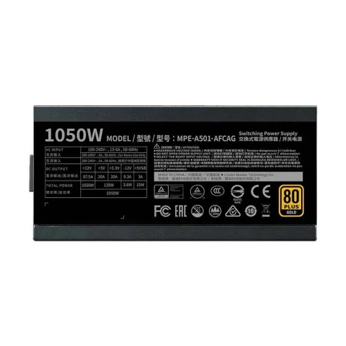 Cooler Master MWE Gold 1050 V2 Full Modular 80 Plus Gold Power Supply