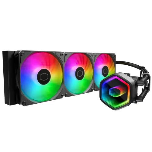 Cooler Master Masterliquid 360 Core Ii 360mm Aio Liquid Cpu Cooler In Black