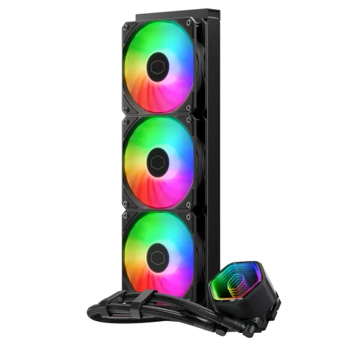 Cooler Master Masterliquid 360 Core Ii 360mm Aio Liquid Cpu Cooler In Black
