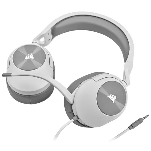 Corsair HS55 Stereo 3.5mm Wired Gaming Headphone Carbon White