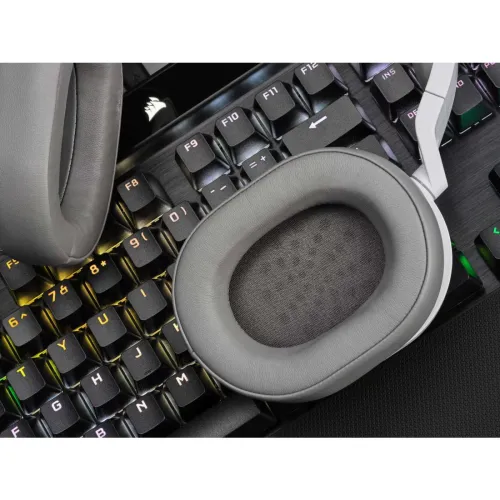 Corsair HS55 Stereo 3.5mm Wired Gaming Headphone Carbon White