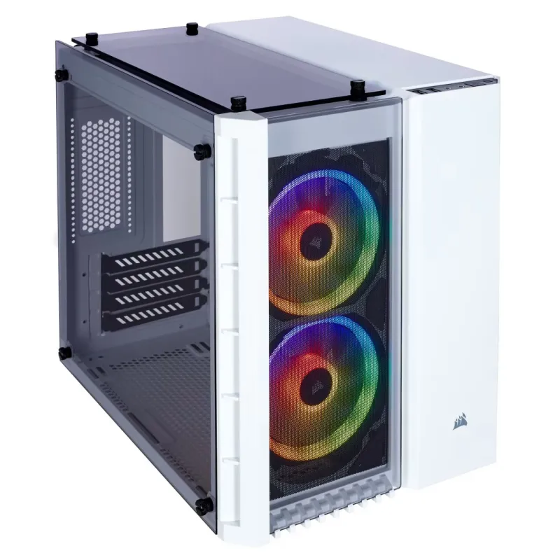 Corsair Crystal Series 280X RGB Tempered Glass Micro ATX Casing White