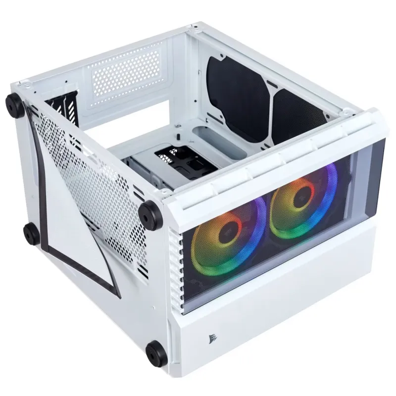 Corsair Crystal Series 280X RGB Tempered Glass Micro ATX Casing White