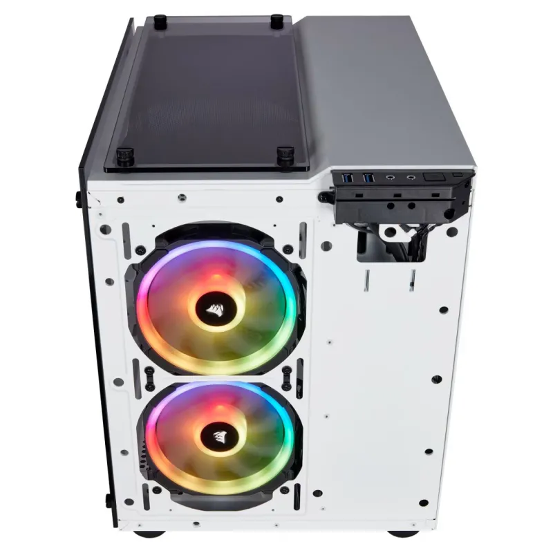 Corsair Crystal Series 280X RGB Tempered Glass Micro ATX Casing White