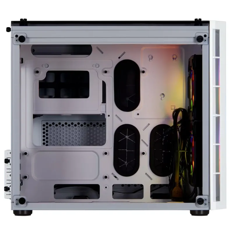 Corsair Crystal Series 280X RGB Tempered Glass Micro ATX Casing White