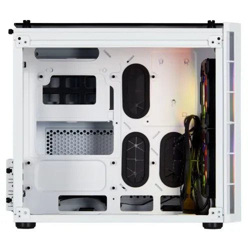 Corsair Crystal Series 280X RGB Tempered Glass Micro ATX Casing White