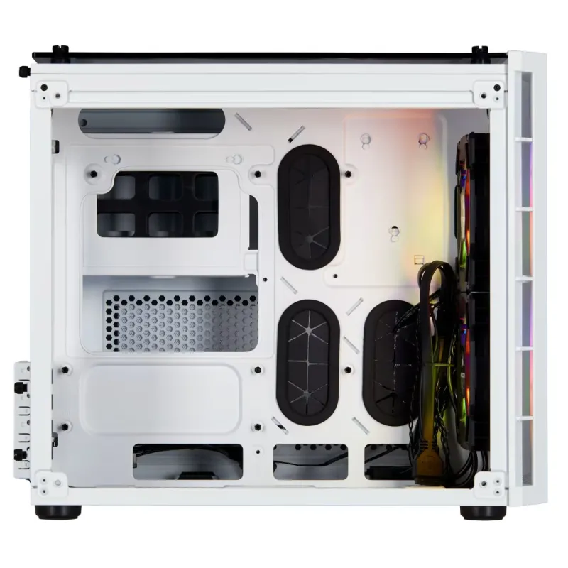 Corsair Crystal Series 280X RGB Tempered Glass Micro ATX Casing White