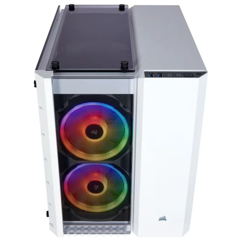 Corsair Crystal Series 280X RGB Tempered Glass Micro ATX Casing White