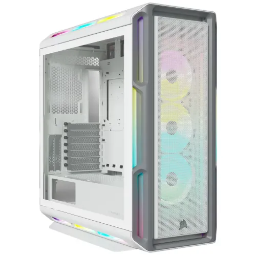 Corsair iCUE 5000T RGB Tempered Glass Mid-Tower ATX Casing White
