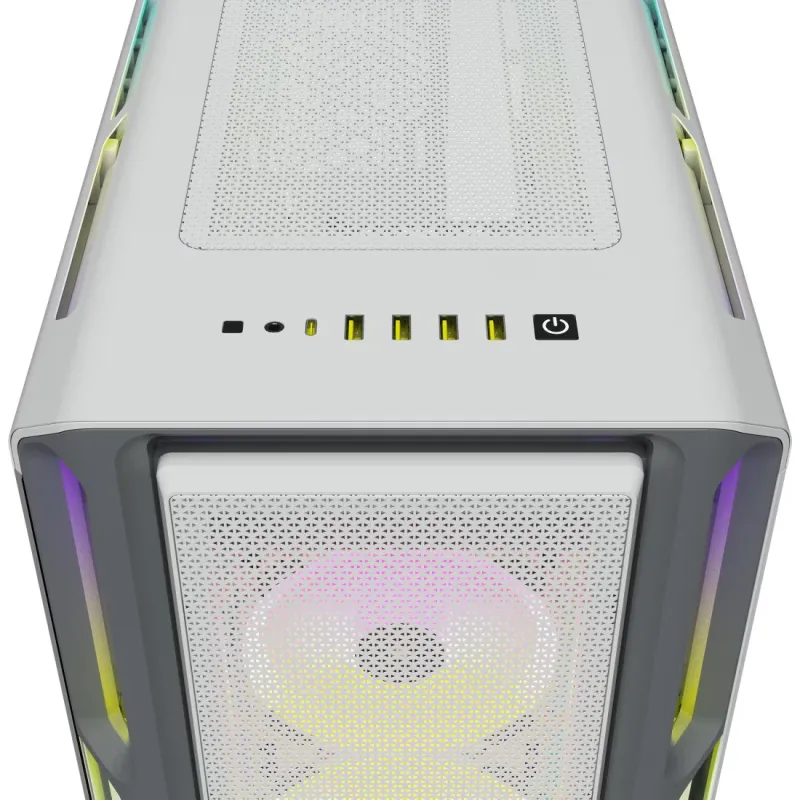 Corsair iCUE 5000T RGB Tempered Glass Mid-Tower ATX Casing White
