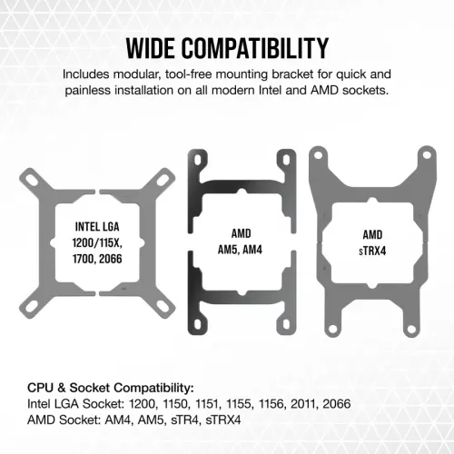 Corsair iCUE H100i ELITE CAPELLIX XT Liquid CPU Cooler White