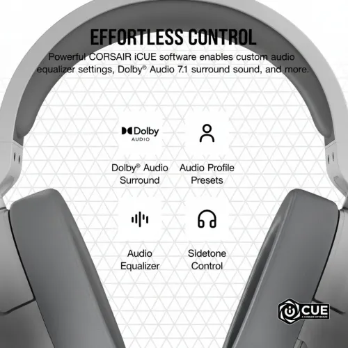 Corsair HS55 7.1 SURROUND Gaming Headphone White