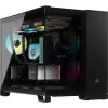 Corsair iCUE LINK 2500X RGB Micro ATX Dual Chamber PC Case Black
