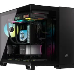 Corsair iCUE LINK 2500X RGB Micro ATX Dual Chamber PC Case Black