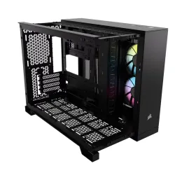 Corsair iCUE LINK 2500X RGB Micro ATX Dual Chamber PC Case Black