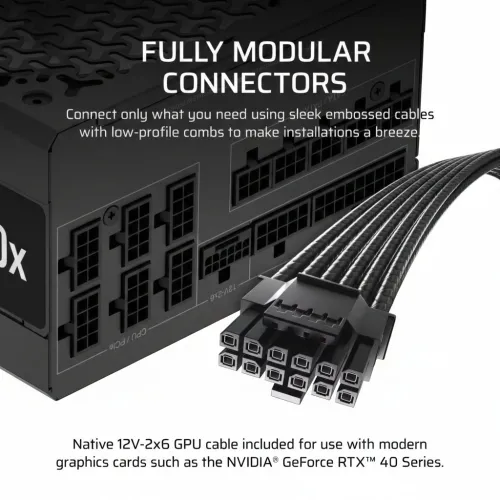 Corsair RMx Series RM1000x 1000W Cybenetics Gold Fully Modular Power Supply