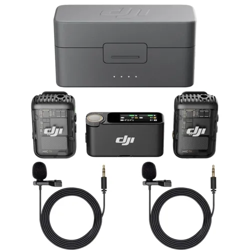 DJI Mic 2 (2 TX + 1 RX + Charging Case) Dual-channel Wireless Microphone