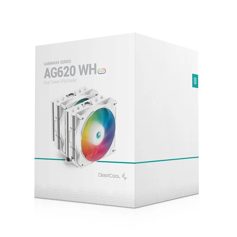 DeepCool AG620 WH ARGB Dual-Tower 120mm CPU Air Cooler