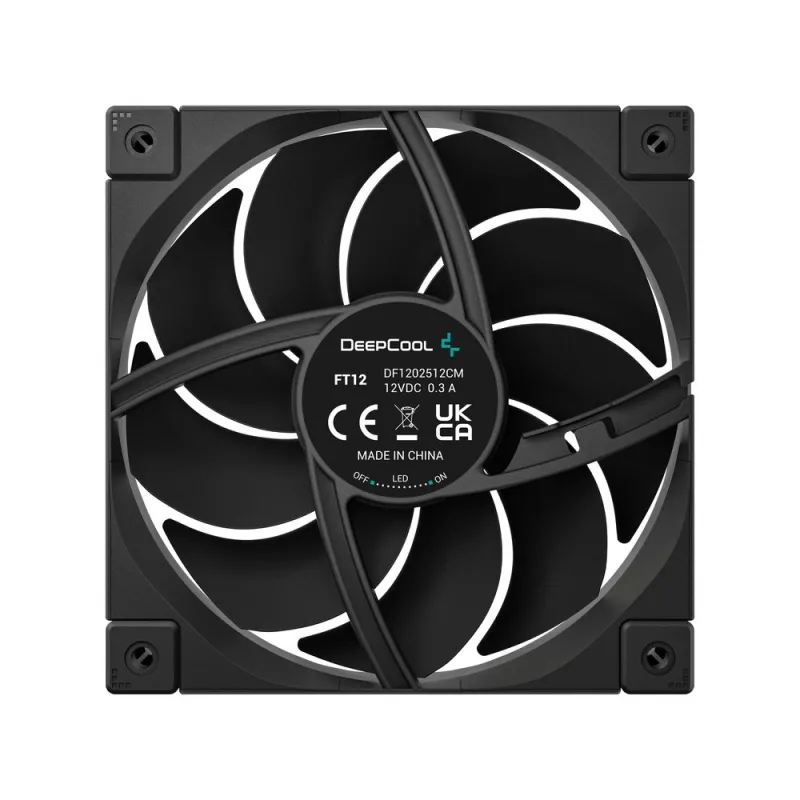 DeepCool FT12 Black 3 IN 1 120mm Case Fan