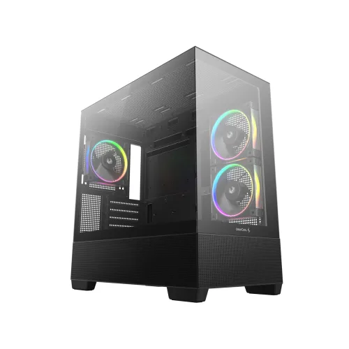 Deepcool CG380 3F Micro ATX Mid Tower Black Casing