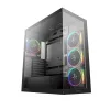 DeepCool CG580 4F V2 Panoramic Glass Panels Single Chamber ATX Fishtank Case with 4 ARGB PWM Fans