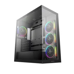DeepCool CG580 4F V2 Panoramic Glass Panels Single Chamber ATX Fishtank Case with 4 ARGB PWM Fans